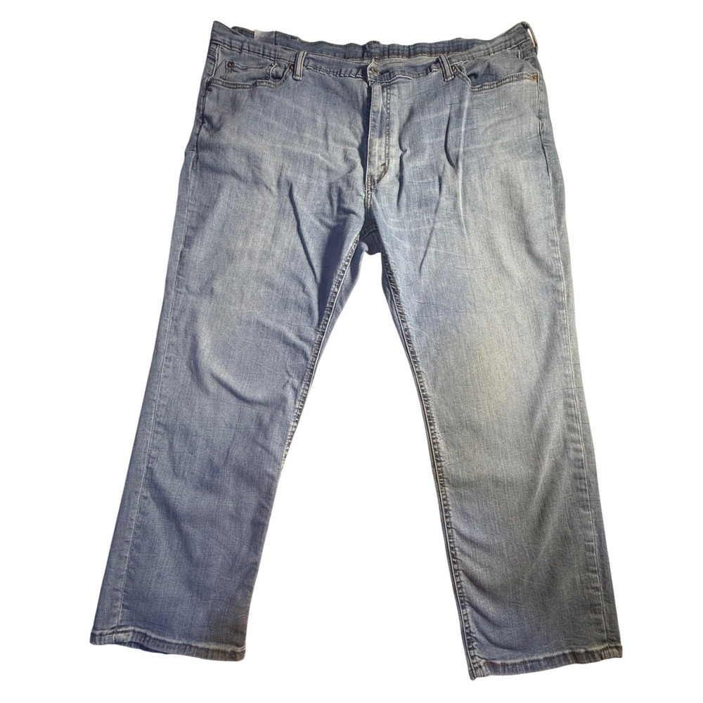Levis Mens Light Wash Straight Leg Denim Jeans‎ Blue 5 Pocket Style-989